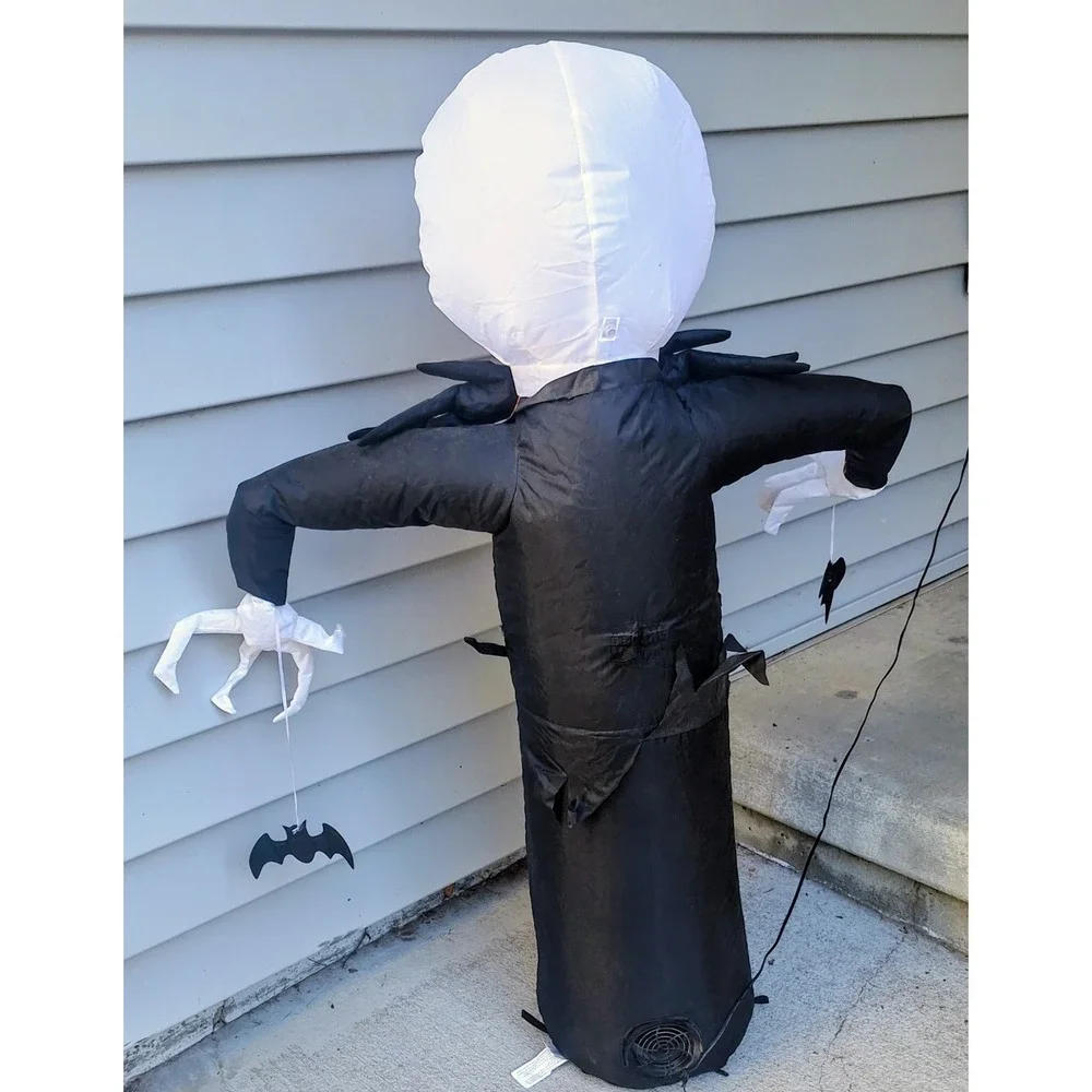 Gemmy Nightmare Before Christmas Inflatable Jack Skellington Lights Up 3.5 Feet